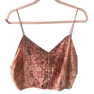 American Eagle Outfitters Terracotta Floral Camisole